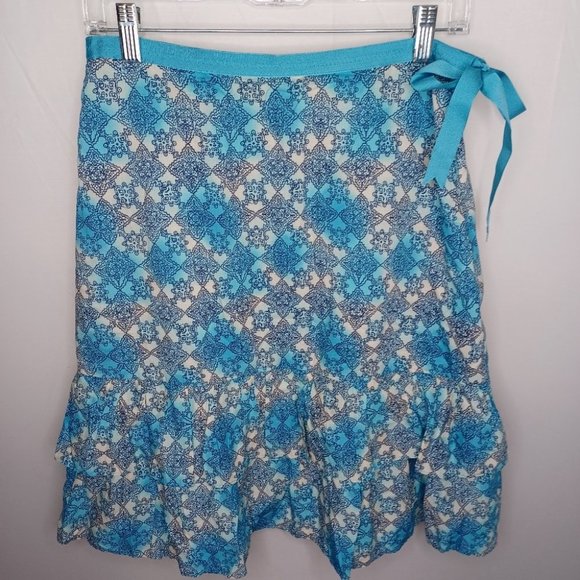 JOSEPHINE CHAUS Skirt Layered Ruffle Size 6 - Picture 1 of 5